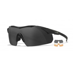 Wiley X VAPOR Grey/Clear/Light Rust Matte Black Frame Eyewear