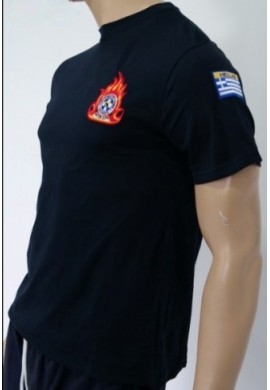 T-shirt Blue Volunteer Firefighter