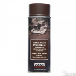 FOSCO Spray army paint 400 ml-mud brown RAL 8027