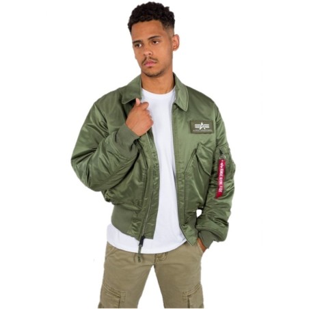 Alpha Industries CWU 45 Flight Jacket Sage Green