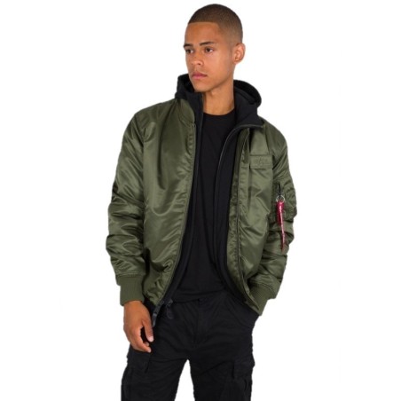 Alpha Industries MA-1 D-Tec Μπουφάν Darkgreen/Black