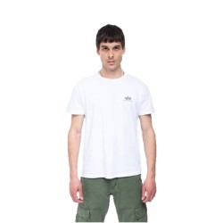 Alpha Industries Basic T Small Logo Rainbow Reflective λευκό