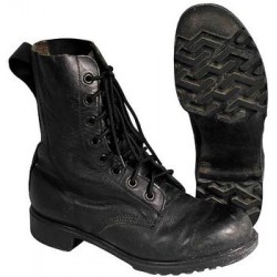 BRITISH ARMY Compat Leather Boots-black