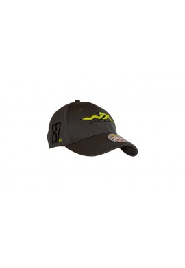 WILEY X Stretch Fit Cap - Charcoal / Flash Green, SM