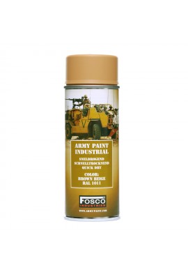 FOSCO Spray army paint 400 ml- Brown Beige Ral 1011