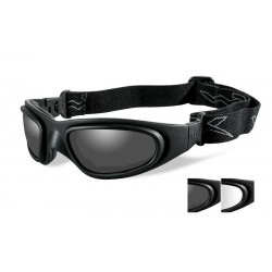 Wiley X SG-1 Smoke/Clear Matte Black Frame Eyewear Mask