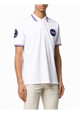 Alpha Industries NASA White Polo T-shirt