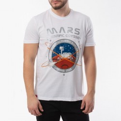 Alpha Industries Mission To Mars Koντομάνικο-λευκό