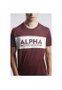 Alpha Industries Inlay T T-shirt-deep maroon
