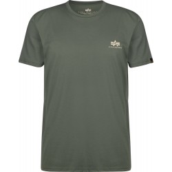 Alpha Industries Basic T small logo T-shirt-vintage green
