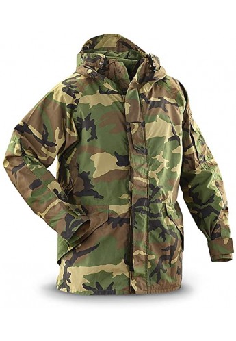 US Army Cold Wet Weather Gen 1 ECWCS Woodland Goretex Parka Jacket Coat -  soldiers