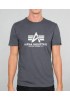 Alpha Industries Basic Τ-shirt Κοντομάνικο- greyblack