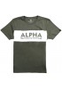 Alpha Industries Alpha Inlay T λαδί/λευκό