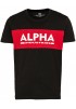 Alpha Industries Alpha Inlay μαύρο/κόκκινο