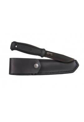 Morakniv® Garberg Black C (Leather Sheath) - Carbon Steel knife black