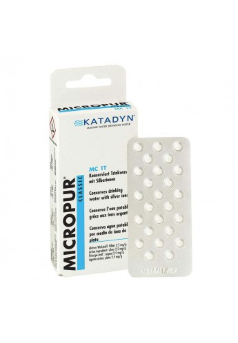 Katadyn Micropur MC 1T Ταμπλέτες Καθαρισμού Νερού με Ιόντα Αργύρου