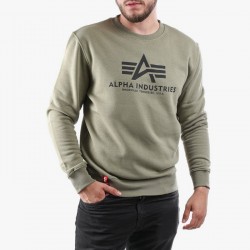 Alpha Industries Basic Sweater Φούτερ Λαδί