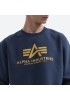 Alpha Industries Basic Sweater Φούτερ New Navy/Weat
