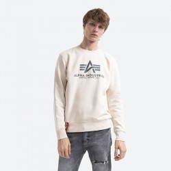 Alpha Industries Basic Sweater Φούτερ Jet Stream White