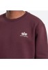 Alpha Industries Basic Sweater Small Logo Φούτερ Deep Maroon