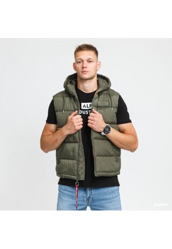 Industries Vest soldiers - FD Green Sage Alpha Hooded Puffer