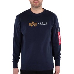 Alpha Industries Alpha Label Sweater Φούτερ Rep.blue