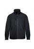 SOFT SHELL JACKET WITH MICROFLEECE BLACK