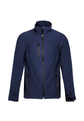 SOFT SHELL JACKET WITH MICROFLEECE Navy