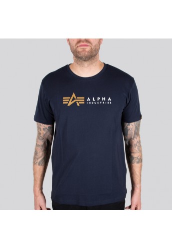 Alpha Industries Alpha Label T Κοντομάνικο Rep-Blue