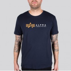 Alpha Industries Alpha Label T Κοντομάνικο Rep-Blue