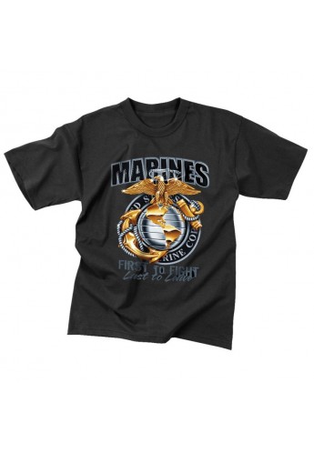 Κοντομάνικο T-shirt Marines Μαύρο