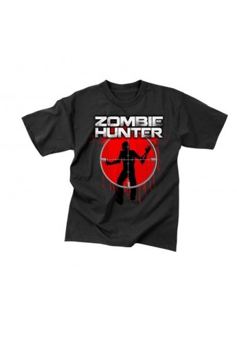 Κοντομάνικο Zombie Hunter Μαύρη