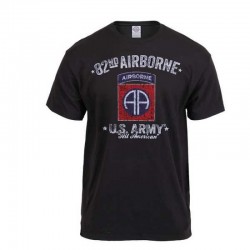T-shirt 82nd Airborne Black