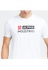 Alpha Industries Alpha Block Logo T White