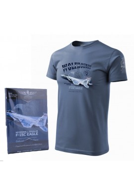 T-shirt with army aircraft F15-C EAGLE