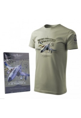 T-shirt with fighter aircraft F-4E Phantom II