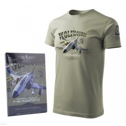 T-shirt with fighter aircraft F-4E Phantom II