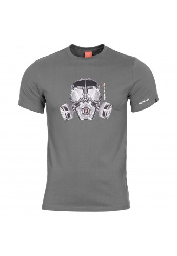 Pentagon Gas Mask T-shirt Grey