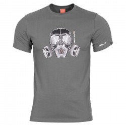Pentagon Gas Mask T-shirt Grey