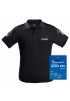 Μπλουζάκι Polo Quick Dry με Κέντημα Μονόχρωμο Αστυνομίας Μαύρο 3XL-4XL