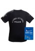 Μπλουζάκι Τ-Shirt Quick Dry Μονόχρωμο Αστυνομίας Μαύρο