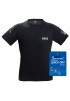 Quick Dry T-shirt with Police embroidery Black 3XL-4XL