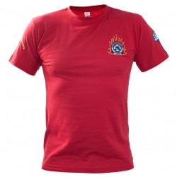 T-shirt with Fire Department embroidery